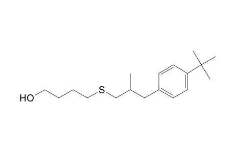4-[3-(p-t-butylphenyl)-2-methylpropylthio]butan-1-ol