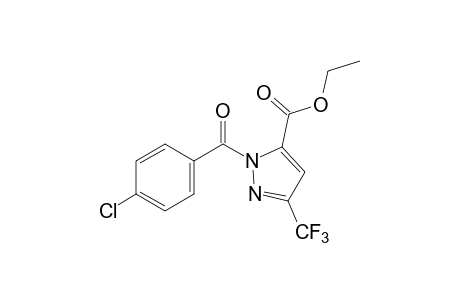 1-(p-chlorobenzyl)-3-(trifluoromethyl)pyrazole-5-carboxylic acid, ethyl ester