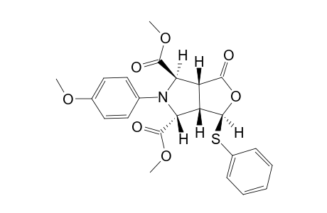 (1S,3aR,4R,6R,6aS)-3-keto-5-(4-methoxyphenyl)-1-(phenylthio)-3a,4,6,6a-tetrahydro-1H-furo[3,4-c]pyrrole-4,6-dicarboxylic acid dimethyl ester