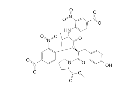 DNP-valyl-(DNP)-tyrosyl-proline methyl ester