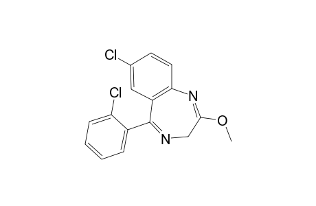 7-Chloro-5-(2-chlorophenyl)-3H-1,4-benzodiazepin-2-yl methyl ether