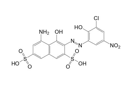 5-AMINO-3-[(3-CHLORO-2-HYDROXY-5-NITROPHENYL)AZO]-4-HYDROXY-2,7-NAPHTHALENEDISULFONIC ACID