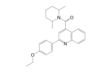 (2,6-dimethyl-1-piperidinyl)-[2-(4-ethoxyphenyl)-4-quinolinyl]methanone