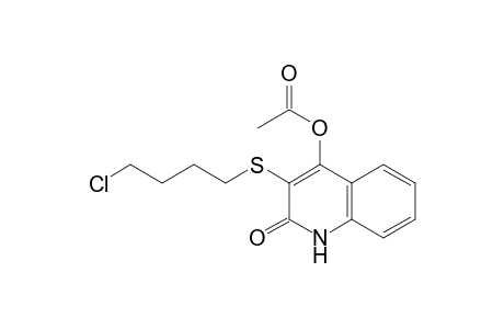 2(1H)-Quinolinone, 4-(acetyloxy)-3-[(4-chlorobutyl)thio]-