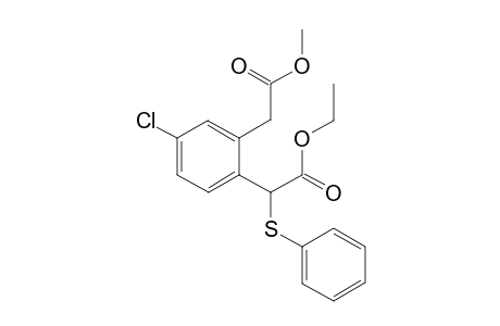 Ethyl 2-[(p-Chloro-o-methoxycarbonylmethyl)phenyl]-2-(phenylthio)acetate