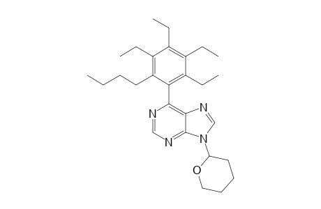 9-(Tetrahydropyran-2''-yl)-6-[2'-butyl-3',4',5',6''-tetraethylphenyl]-9H-purine