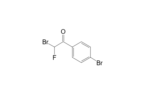 2-Bromo-2-fluoro-1-(4-bromophenyl)ethanone