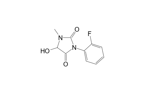 3-(2-fluorophenyl)-1-methyl-5-oxidanyl-imidazolidine-2,4-dione