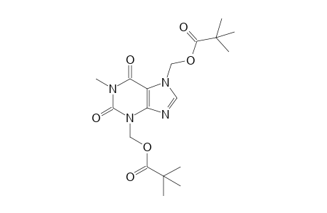 3,7-bis(hydroxymethyl)-1-methylxanthine, dipivalate (ester)