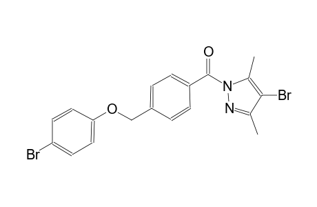 4-bromo-1-{4-[(4-bromophenoxy)methyl]benzoyl}-3,5-dimethyl-1H-pyrazole