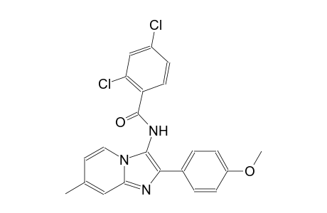 2,4-dichloro-N-[2-(4-methoxyphenyl)-7-methylimidazo[1,2-a]pyridin-3-yl]benzamide