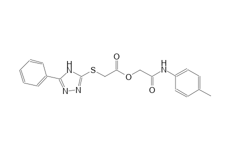 acetic acid, [(5-phenyl-4H-1,2,4-triazol-3-yl)thio]-, 2-[(4-methylphenyl)amino]-2-oxoethyl ester