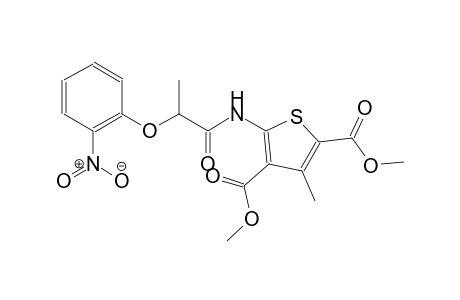 dimethyl 3-methyl-5-{[2-(2-nitrophenoxy)propanoyl]amino}-2,4-thiophenedicarboxylate