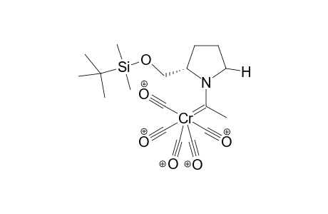 syn-1-[2-(tert-Butyldimethylsiloxy)methylpyrrolidin-1-yl)ethylene]pentacarbonylchromium complex