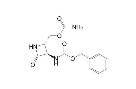 (trans)-3-[(Benzyloxycarbonyl)amino]-4-[(carbamoyl)oxymethyl]-2-azetidinone