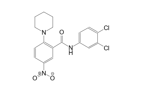 benzamide, N-(3,4-dichlorophenyl)-5-nitro-2-(1-piperidinyl)-