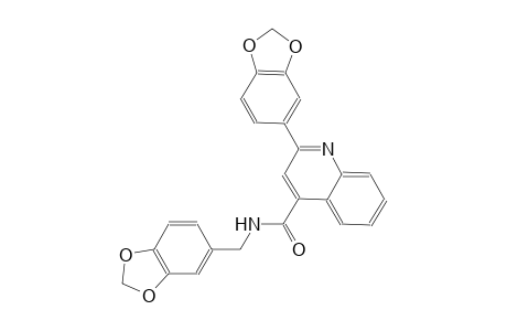 2-(1,3-benzodioxol-5-yl)-N-(1,3-benzodioxol-5-ylmethyl)-4-quinolinecarboxamide