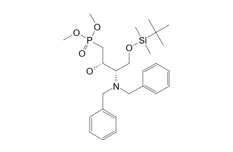 SYN-DIMETHYL-(2R,3S)-4-(TERT.-BUTYL-DIMETHYLSILYLOXY)-3-N,N-(DIBENZYLAMINO)-2-HYDROXYBUTYL-PHOSPHONATE