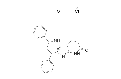 8-Oxo-2,4-diphenyl-1,2,3,4,7,8,9,10-octahydro-[1,2,4]triazolo[1,5-a:4,3-a']dipyrimidin-5-ium chloride hydrate