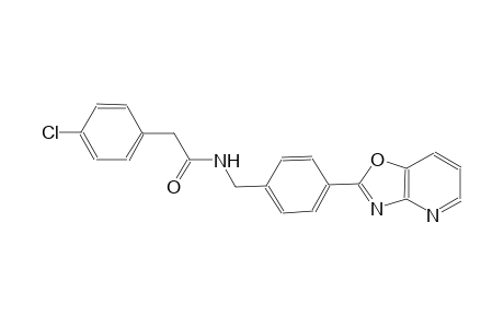 2-(4-chlorophenyl)-N-(4-[1,3]oxazolo[4,5-b]pyridin-2-ylbenzyl)acetamide