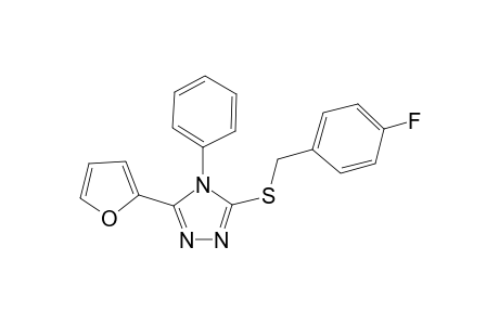 3-[(4-fluorobenzyl)sulfanyl]-5-(2-furyl)-4-phenyl-4H-1,2,4-triazole
