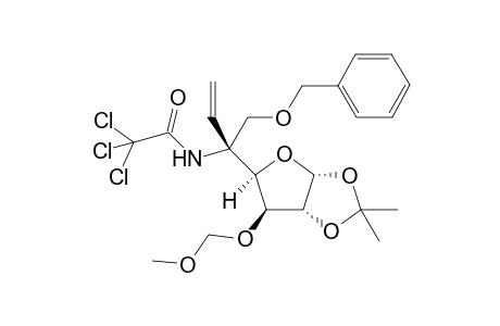 N-[(R)-1-Benzyloxy-2-{1R,5R,7R,8S)-3,3-dimethyl-8-methoxymethoxy-2,4,6-trioxabicyclo[3.3.0]octan-7-yl}but-3-en-2-yl]trichloroacetamide