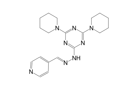 4-pyridinecarboxaldehyde, [4,6-di(1-piperidinyl)-1,3,5-triazin-2-yl]hydrazone