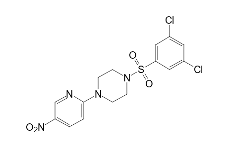 1-[(3,5-dichlorophenyl)sulfonyl]-4-(5-nitro-2-pyridyl)piperazine