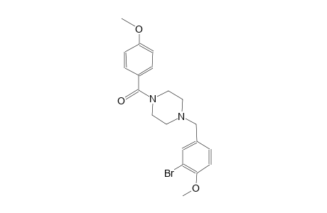 1-(3-bromo-4-methoxybenzyl)-4-(4-methoxybenzoyl)piperazine