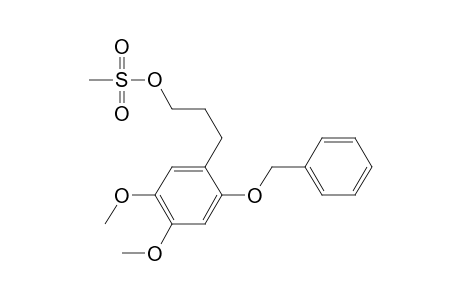 Benzenepropanol, 4,5-dimethoxy-2-(phenylmethoxy)-, methanesulfonate