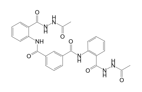 N,N'-Bis[2,2-(N-acetyl)benzoylhydrazine]isophthalamide