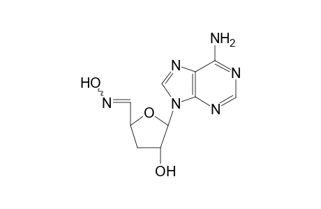 (E/Z)-9-(3-Deoxy-.beta.,D-erythro-Pentodialdo-1,4-furanosyl)adenine oxime