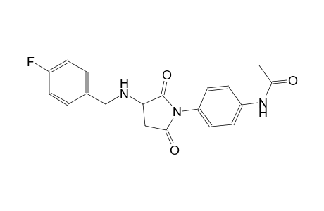 acetamide, N-[4-[3-[[(4-fluorophenyl)methyl]amino]-2,5-dioxo-1-pyrrolidinyl]phenyl]-