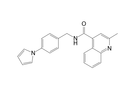 2-Methyl-N-{[4-(1H-pyrrol-1-yl)phenyl]methyl}quinoline-4-carboxamide