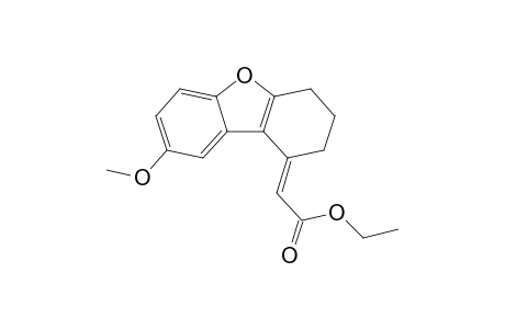 ethyl (E)-2-[8-methoxy-3,4-dihydrodibenzo[b,d]furan-1(2H)-ylidene]acetate