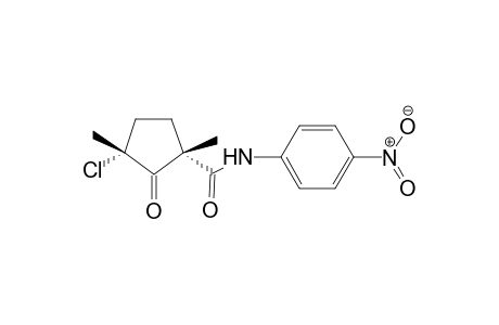 (1S,3R)-3-chloro-1,3-dimethyl-N-(4-nitrophenyl)-2-oxocyclopentane-1-carboxamide