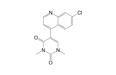 1,3-Dimethyl-5-(7-chloro-4-quinolyl)uracil