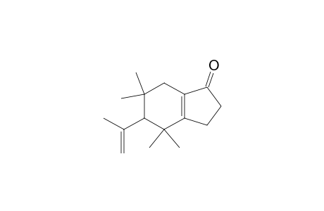 2,3,4,5,6,7-hexahydro-4,4,6,6-tetamethyl-5-(1-methylethenyl)-1H-inden-1-one