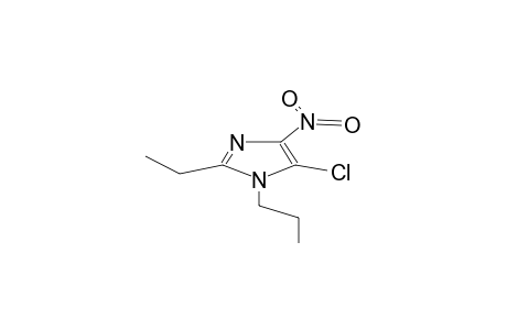 1-propyl-2-ethyl-4-nitro-5-chloroimidazole