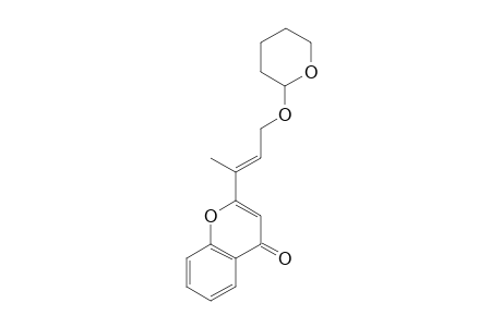 (E)-2-[1-(2-Tetraydropyranyloxy)buten-3-yl]-4H-chromen-4-one