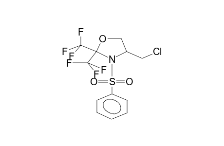 2,2-BIS(TRIFLUOROMETHYL)-3-BENZENSULPHONYL-4-CHLOROMETHYL-1,3-OXAZOLIDINE