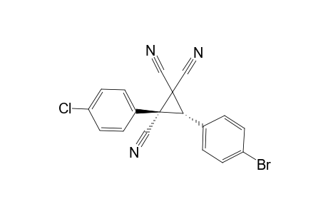 (2R,3R)-3-(4-Bromophenyl)-2-(4-chlorophenyl)cyclopropane-1,1,2-tricarbonitrile