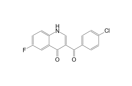 4(1H)-quinolinone, 3-(4-chlorobenzoyl)-6-fluoro-
