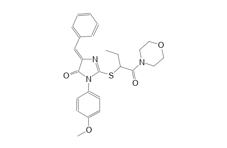 (5Z)-5-benzylidene-3-(4-methoxyphenyl)-2-{[1-(4-morpholinylcarbonyl)propyl]sulfanyl}-3,5-dihydro-4H-imidazol-4-one