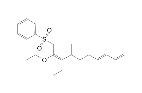[(2E,7E)-2-ethoxy-3-ethyl-4-methyl-deca-2,7,9-trienyl]sulfonylbenzene