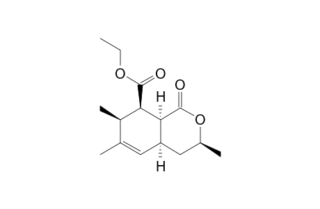 Ethyl (3S*,4aS*,7S*,8R*,8aS*)-3,6,7-trimethyl-1-oxo-3,4,4a,7,8,8a-hexahydro-1H-isochromene-8-carboxylate
