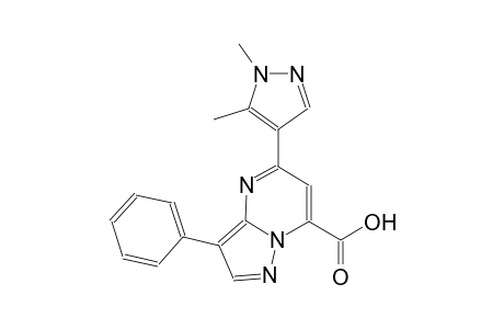 pyrazolo[1,5-a]pyrimidine-7-carboxylic acid, 5-(1,5-dimethyl-1H-pyrazol-4-yl)-3-phenyl-