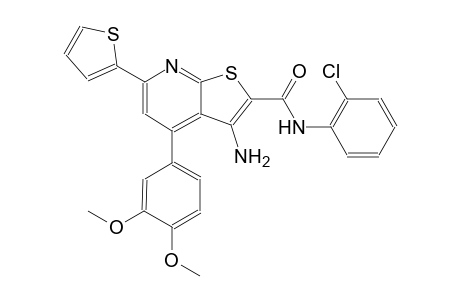 3-amino-N-(2-chlorophenyl)-4-(3,4-dimethoxyphenyl)-6-(2-thienyl)thieno[2,3-b]pyridine-2-carboxamide