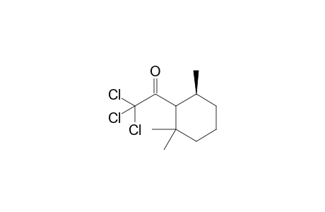 (6S)-Trichloromethyl 2,2,6-trimethylcyclohexyl ketone