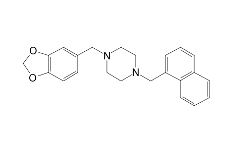 1-(1,3-Benzodioxol-5-ylmethyl)-4-(1-naphthylmethyl)piperazine